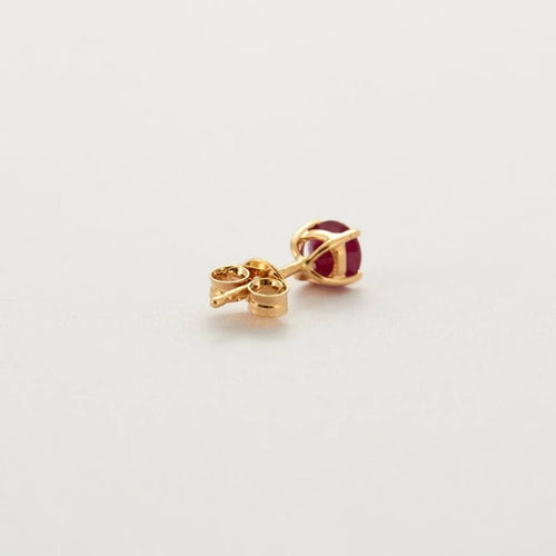 Boucles d'oreilles Boucles d'oreilles clous or jaune rubis 58 Facettes