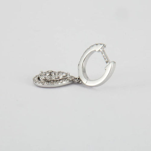 Boucles d'oreilles Boucles d'oreilles en Or blanc & diamants 58 Facettes