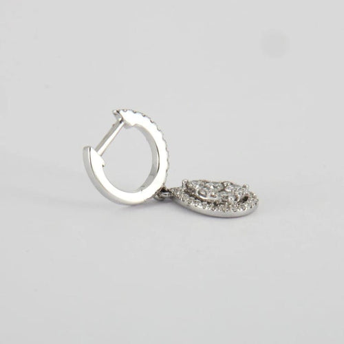 Boucles d'oreilles Boucles d'oreilles en Or blanc & diamants 58 Facettes
