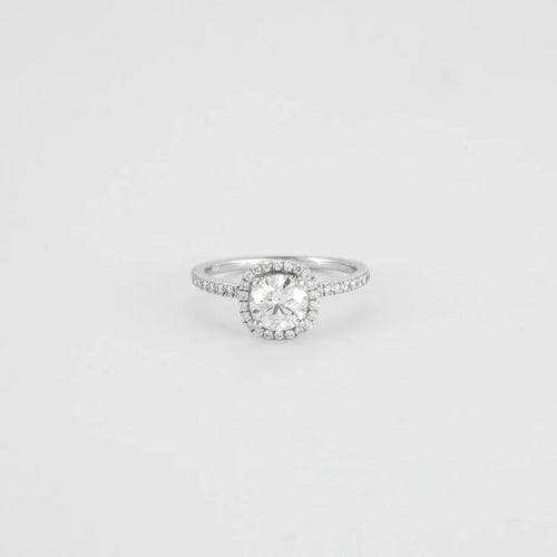 Bague 51 Bague or blanc diamants 0.82ct 58 Facettes