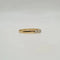 Bague 52 Demi-alliance or jaune 18 carats sertie de diamants 58 Facettes