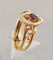 Bague 62 BAGUE ANCIENNE MARQUISE EMAIL AMETHYSTE PERLES 58 Facettes R 750 Rie