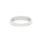 Bague 46 Demi alliance platine diamants 58 Facettes 180076R