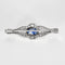 Broche Broche Art Déco Or Blanc Saphir 58 Facettes 58FC166