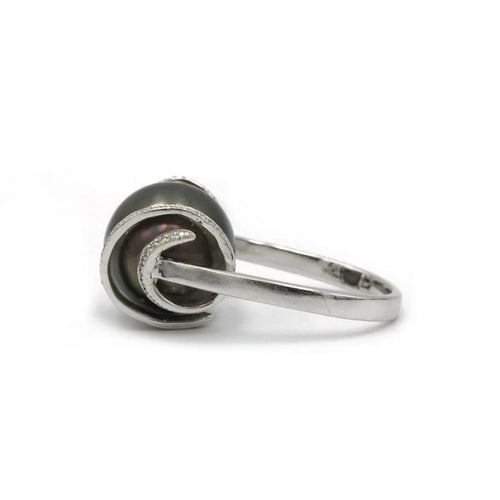 Bague 54 Bague - Or, Diamants & Perle 58 Facettes 240198R
