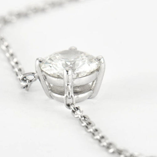 Collier Collier en Or Blanc & diamants 58 Facettes