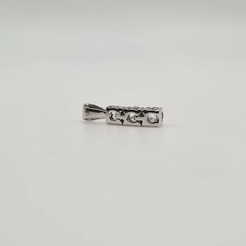 Pendentif Pendentif or blanc aigues marines 58 Facettes