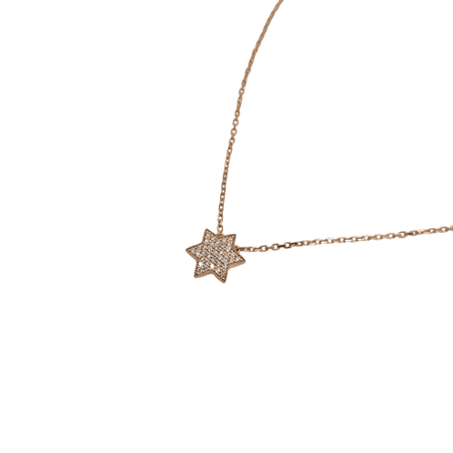 Collier Collier or rose 18 carats serti de diamants 58 Facettes
