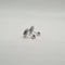 Boucles d'oreilles Boucles d'oreilles en or blanc 18 carats serties de diamants naturels 58 Facettes