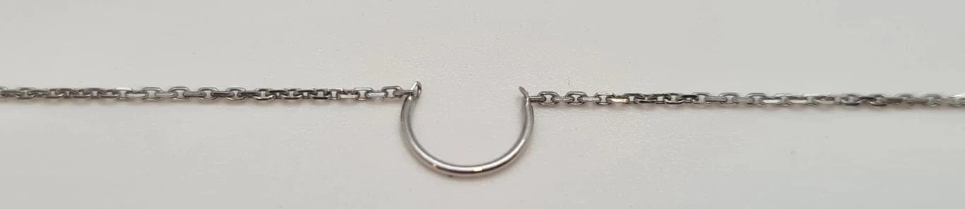 Boucles d'oreilles Mono boucle d'oreille en Or blanc 58 Facettes