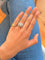 Bague 53 Bague chevalière Art déco en platine et diamants 58 Facettes elen