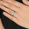 Bague 53 Bague Lunes et Étoiles en or gris et diamants 58 Facettes