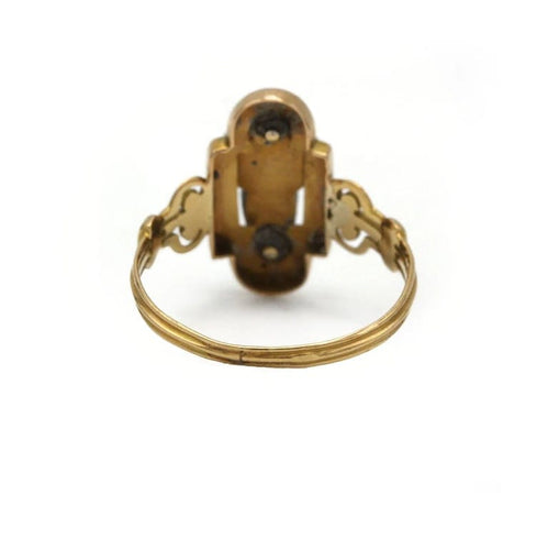 Bague 54 Bague Ancienne - Or jaune, Argent & Opales 58 Facettes 250245R