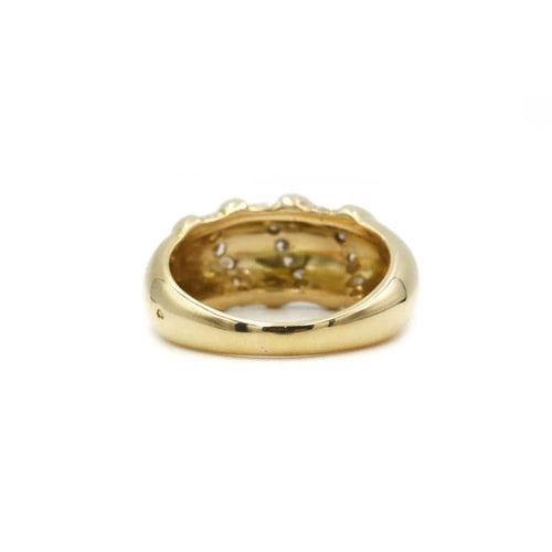 Bague 56 Bague or jaune et diamants 58 Facettes 220311R