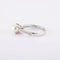 Bague 52 / Blanc/Gris / Or 750 Bague Solitaire Perle et diamants 58 Facettes 130136R-160047R