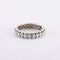 Bague 53 / Blanc/Gris / Or 750 Alliance américaine Diamants 0.90ct 58 Facettes 170157R