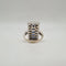 Bague 49.5 Bague or blanc, saphirs ovales et diamants 58 Facettes