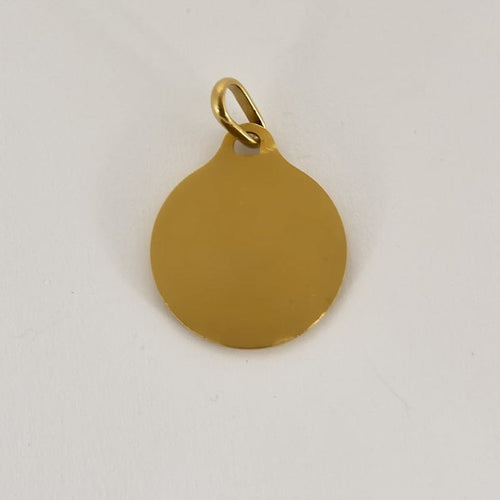 Pendentif Augis - médaille sentimentale en or jaune 58 Facettes PAL3847X3