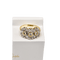 Bague 52.5 Bague Art déco rétro années 1940 en or blanc 14 carats et diamants 58 Facettes 2601