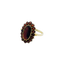 Bague 55 Bague en or jaune 18 carats avec grenats 58 Facettes 32826