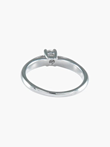 Bague 54 Bague solitaire en or blanc et diamant 0,40 ct 58 Facettes 412 00219