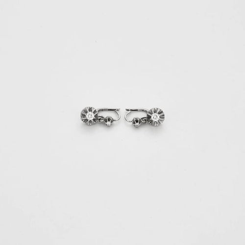 Boucles d'oreilles Boucles d’oreilles Or blanc Diamants 58 Facettes
