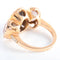 Bague 54 Bague trilogie quartz fumé et pavage diamants 58 Facettes