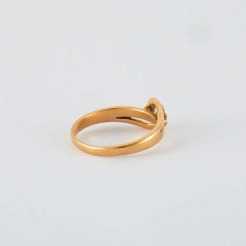 Bague 55 Bague Or jaune Diamants 58 Facettes