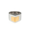 Bague 55 Dinh Van - Bague géométrique en or blanc et or jaune 18 carats 58 Facettes 20553