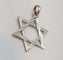 Pendentif Pendentif Étoile de David en Or blanc 58 Facettes