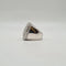Bague 52.5 Bague cœur or blanc sertie de diamants naturels 58 Facettes
