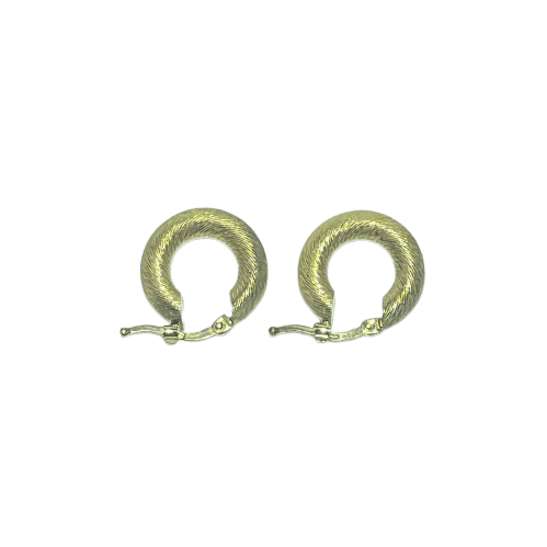 Boucles d'oreilles Boucles d’oreilles ovales texturées en or jaune 18K 7,83 g 58 Facettes 250252