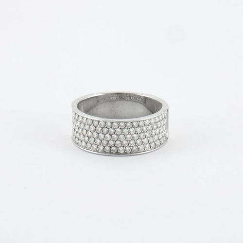 Bague 63 Bague en or blanc & diamants 58 Facettes