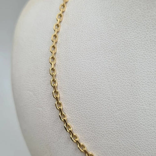 Collier Chaine ou jaune 18 carats 58 Facettes