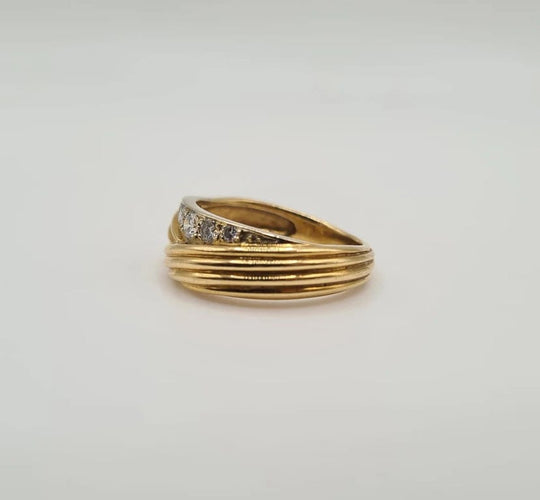 Bague 54 Bague or jaune diamants 58 Facettes