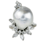 Bague 55.5 Bague en or blanc 750 avec perle baroque et diamants 58 Facettes 1855