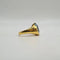 Bague 53 Bague or jaune 18 carats sertie d’une topaze bleue et diamants 58 Facettes