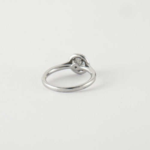 Bague 50 Bague Solitaire Or blanc Diamants 58 Facettes