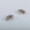 Boucles d'oreilles Demi-créoles Platine oxydes de zirconium 58 Facettes