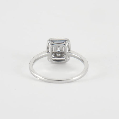 Bague 52 Bague en Or Blanc & diamants 58 Facettes