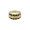 Bague 55 Bague en or jaune 18 carats sertie de diamants et saphirs 58 Facettes 33775
