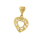 Pendentif Pendentif cœur en filigrane en or jaune 18 carats 58 Facettes 32176