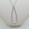 Collier Collier poire or blanc 18 carats serti de diamants naturels 58 Facettes