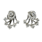 Boucles d'oreilles Boucles d’oreilles en or blanc 14 carats avec diamants 58 Facettes 2822
