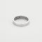 Bague 54 Bague jonc en or blanc et diamants 58 Facettes GU291