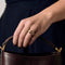 Bague 58 Bague bandeau sertie en or jaune 18k et saphirs, diamants 58 Facettes BG9