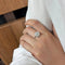 Bague 56 Bague - Platine & Diamants 58 Facettes 250189R