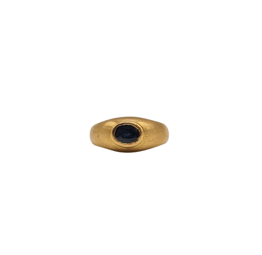Bague 44 Bague or jaune sertie d’un saphir 58 Facettes