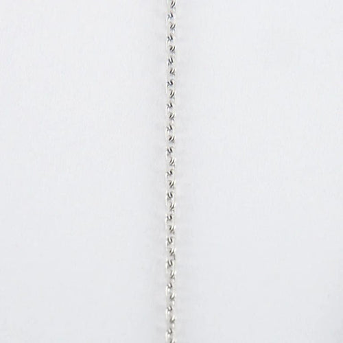 Collier Collier Or blanc Saphir 58 Facettes