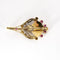 Broche Broche Coquille en platine et or jaune, rubis, diamants et perle 58 Facettes RAM3338